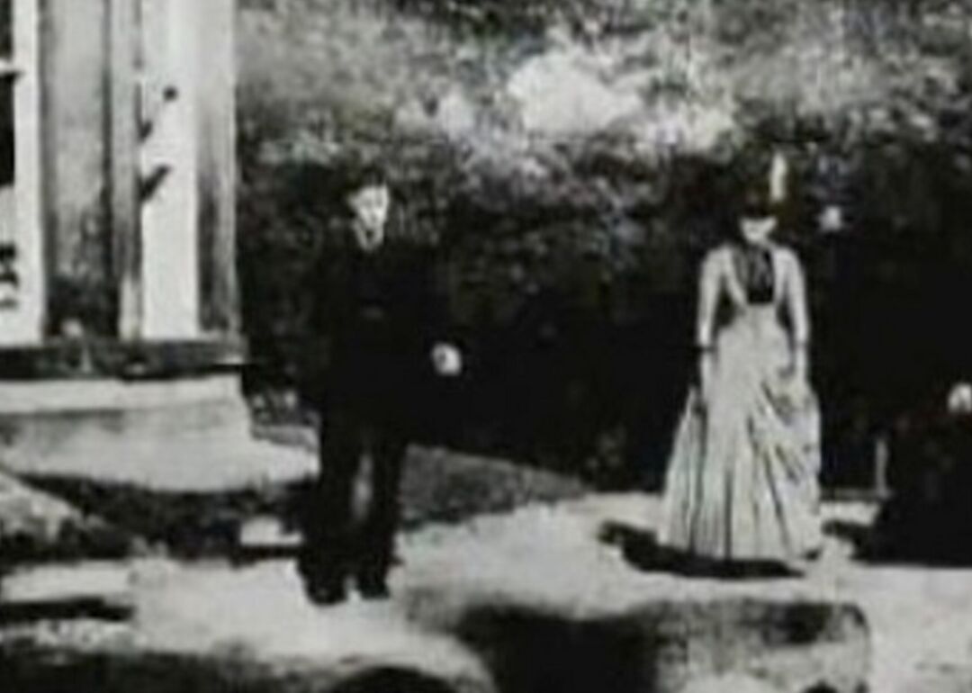 The oldest surviving film is recorded in a garden
